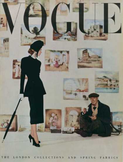 British Vogue Cover March 1948