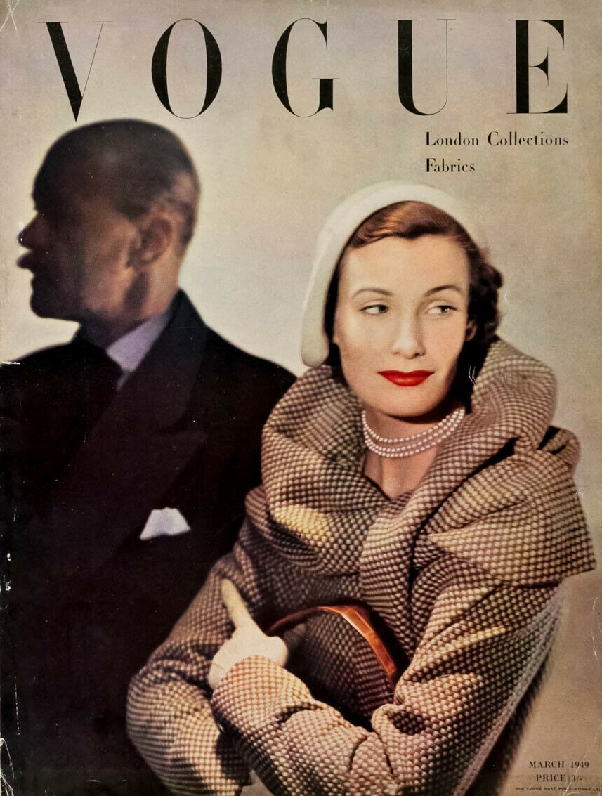 British Vogue Cover March 1949