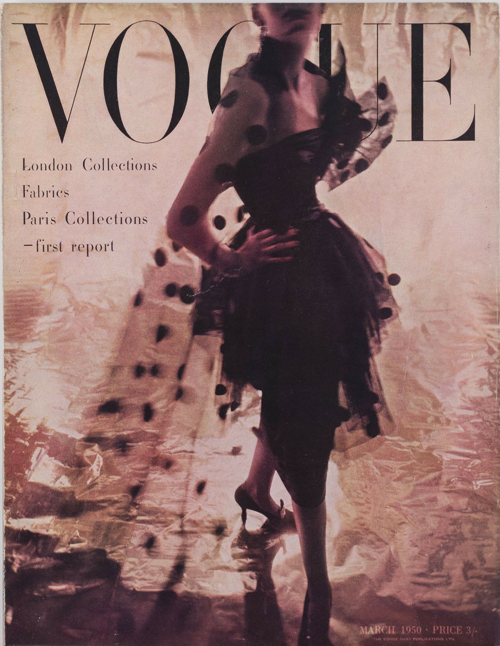 British Vogue Cover March 1950