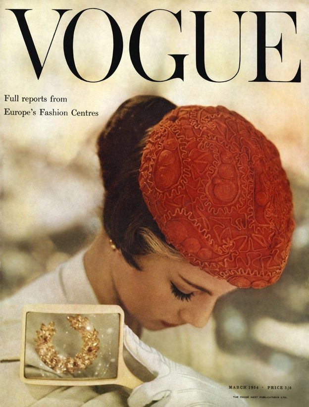 British Vogue Cover March 1954