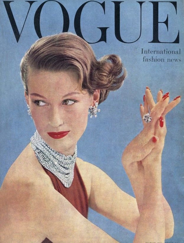 British Vogue Cover March 1955