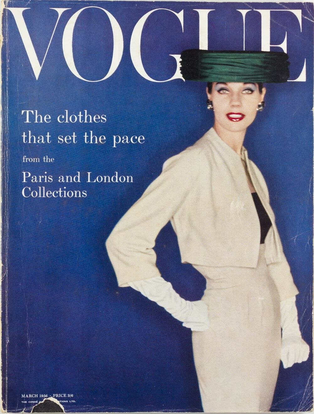 British Vogue Cover March 1956