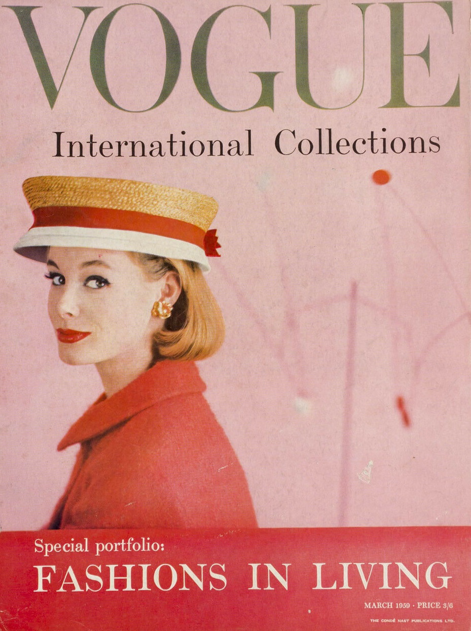 British Vogue Cover March 1959