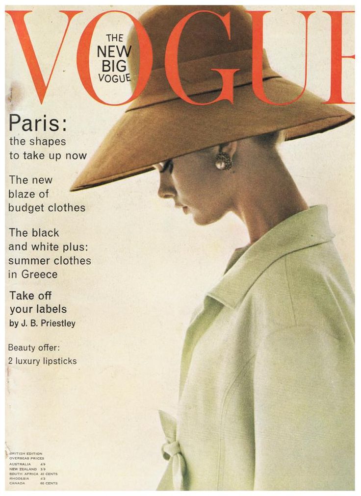 British Vogue Cover March 1963