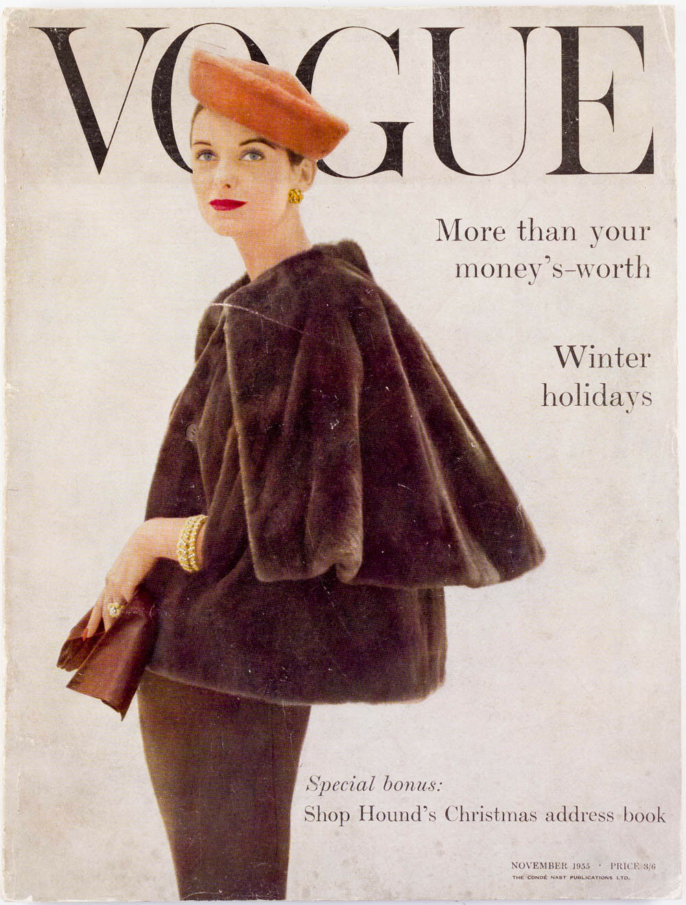 British Vogue Cover November 1955