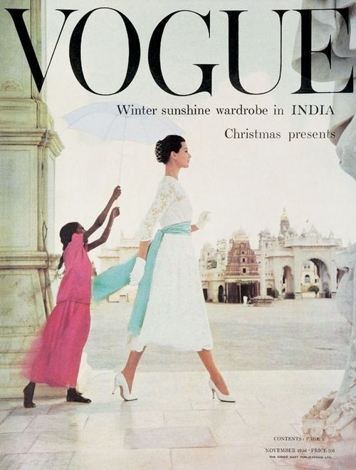 British Vogue Cover November 1956