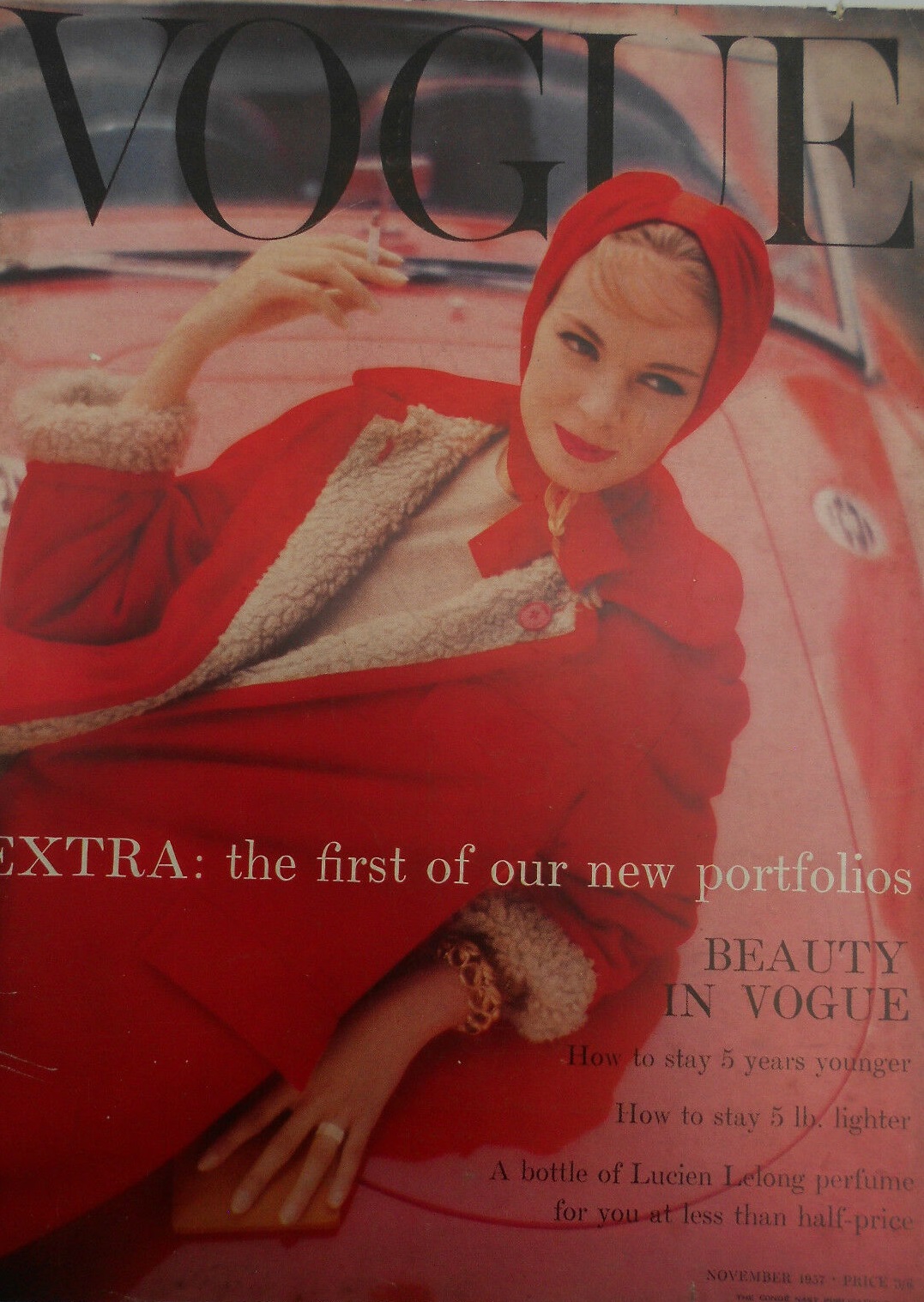 British Vogue Cover November 1957