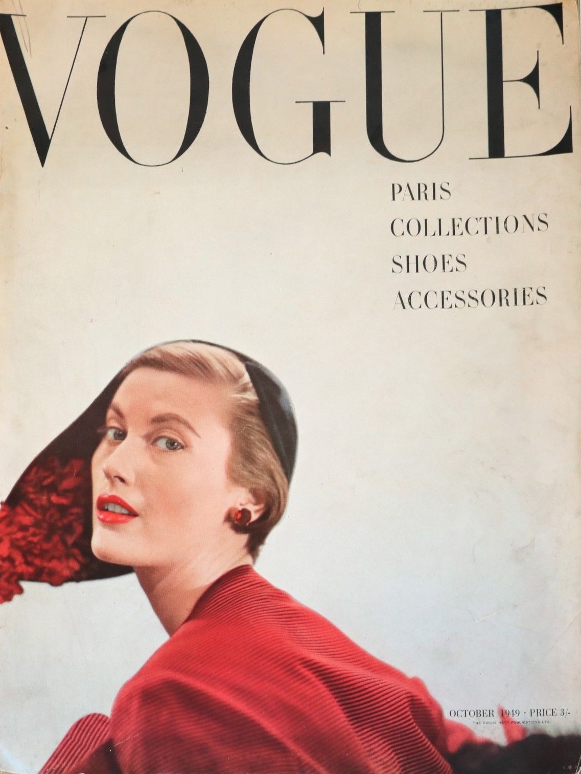 British Vogue Cover October 1949