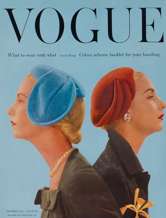 British Vogue Cover October 1954