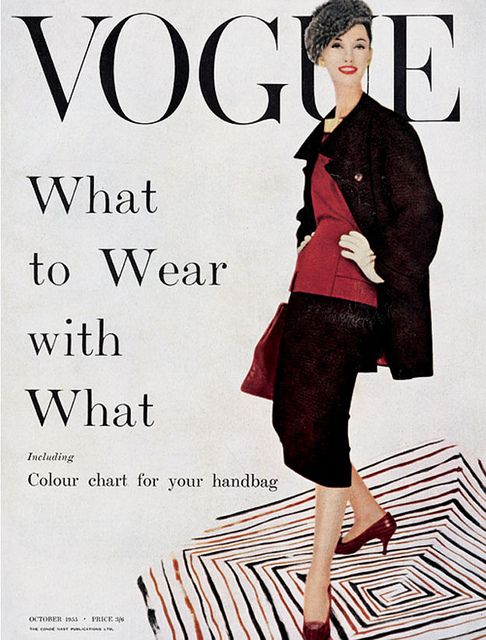 British Vogue Cover October 1955