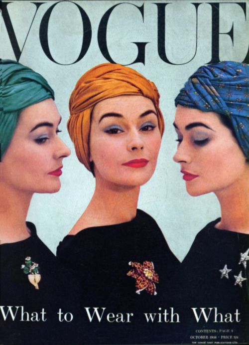 British Vogue Cover October 1956