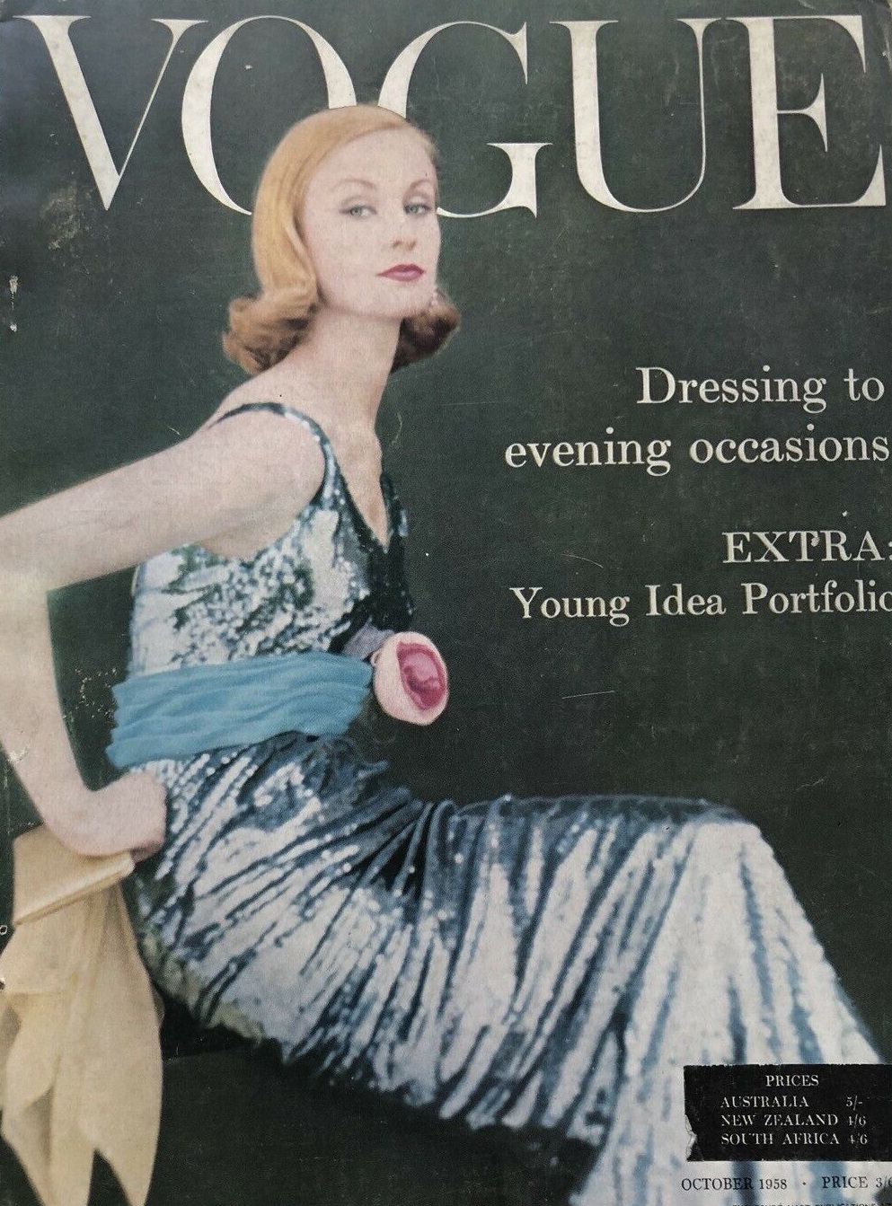 British Vogue Cover October 1958