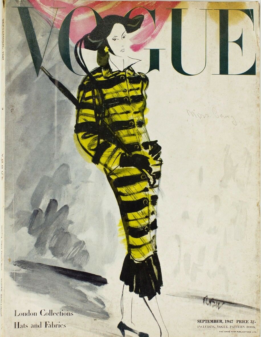 British Vogue Cover September 1947