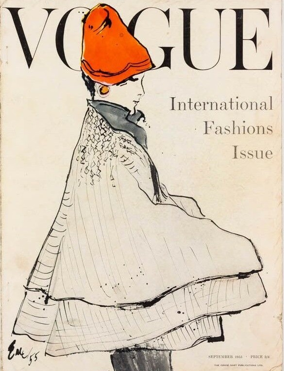 British Vogue Cover September 1955