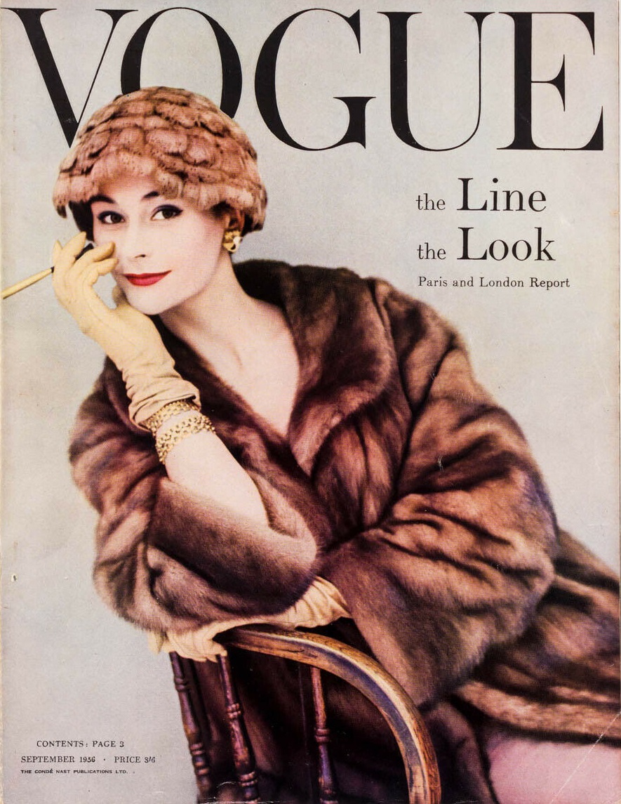 British Vogue Cover September 1955