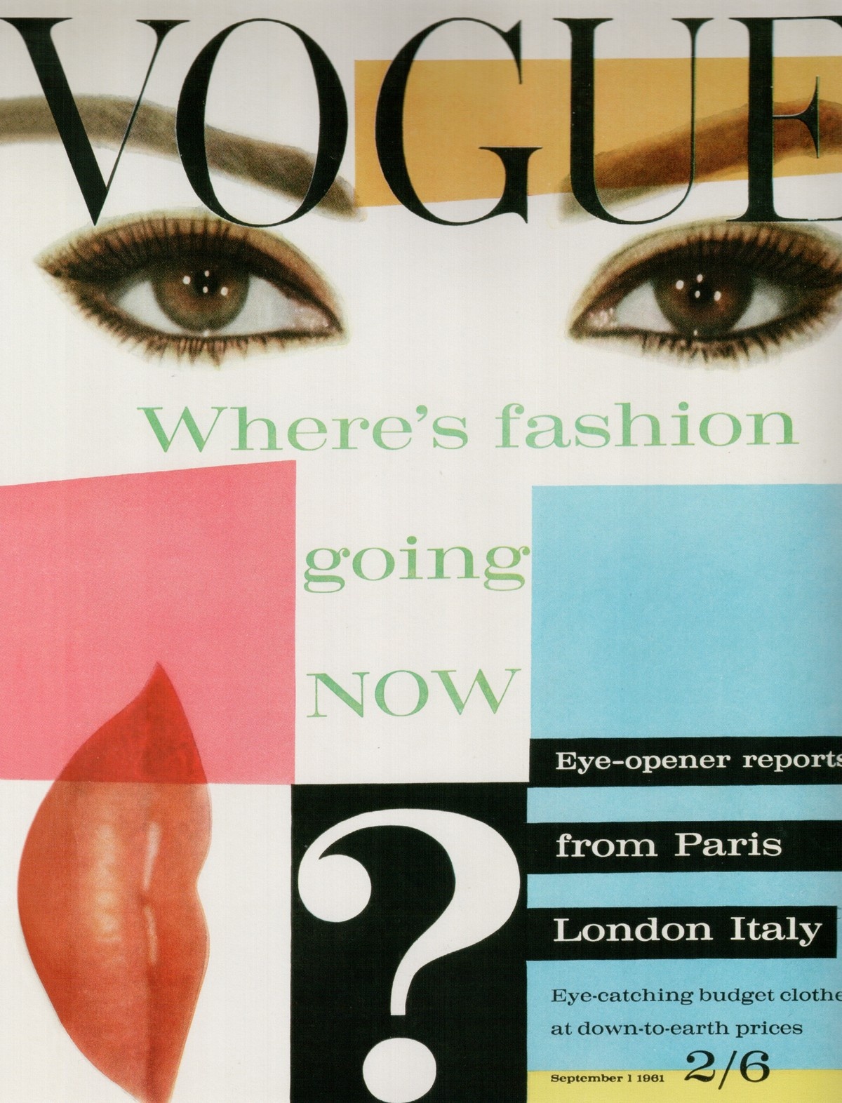 British Vogue Cover September 1961