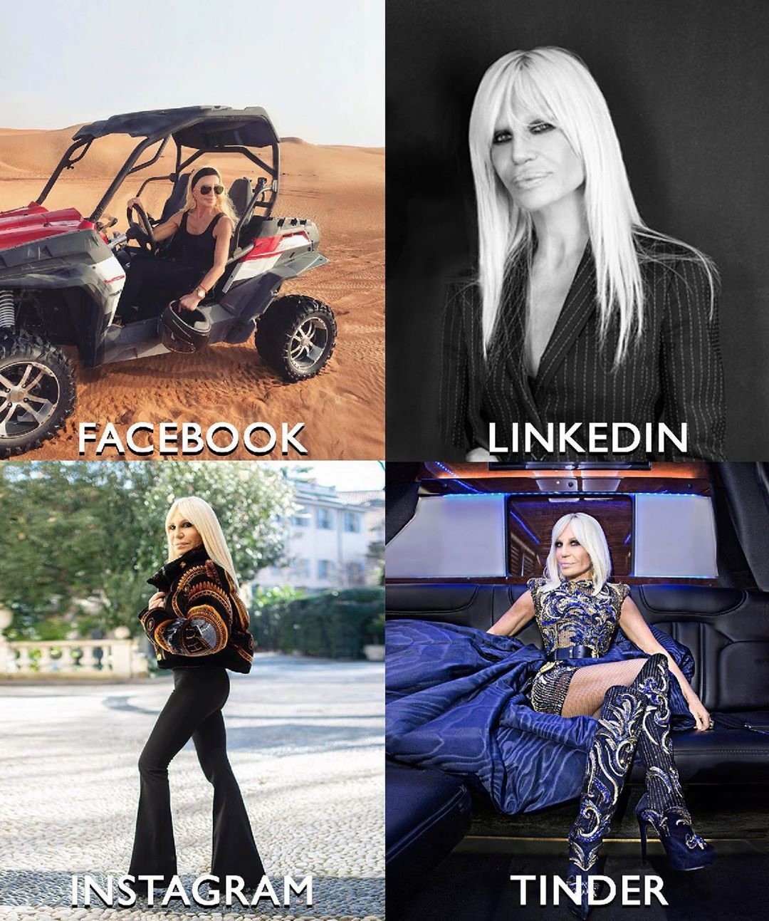 Donatella Versace #DollyPartonChallenge