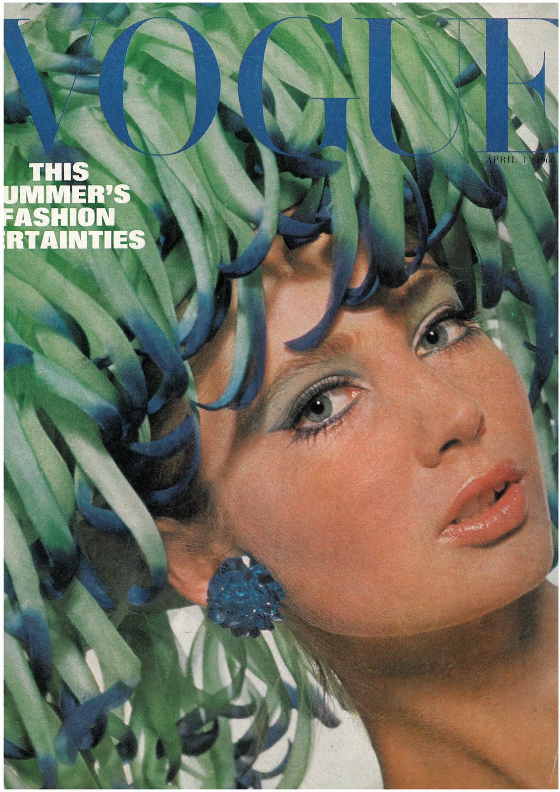 British Vogue Cover April 1966