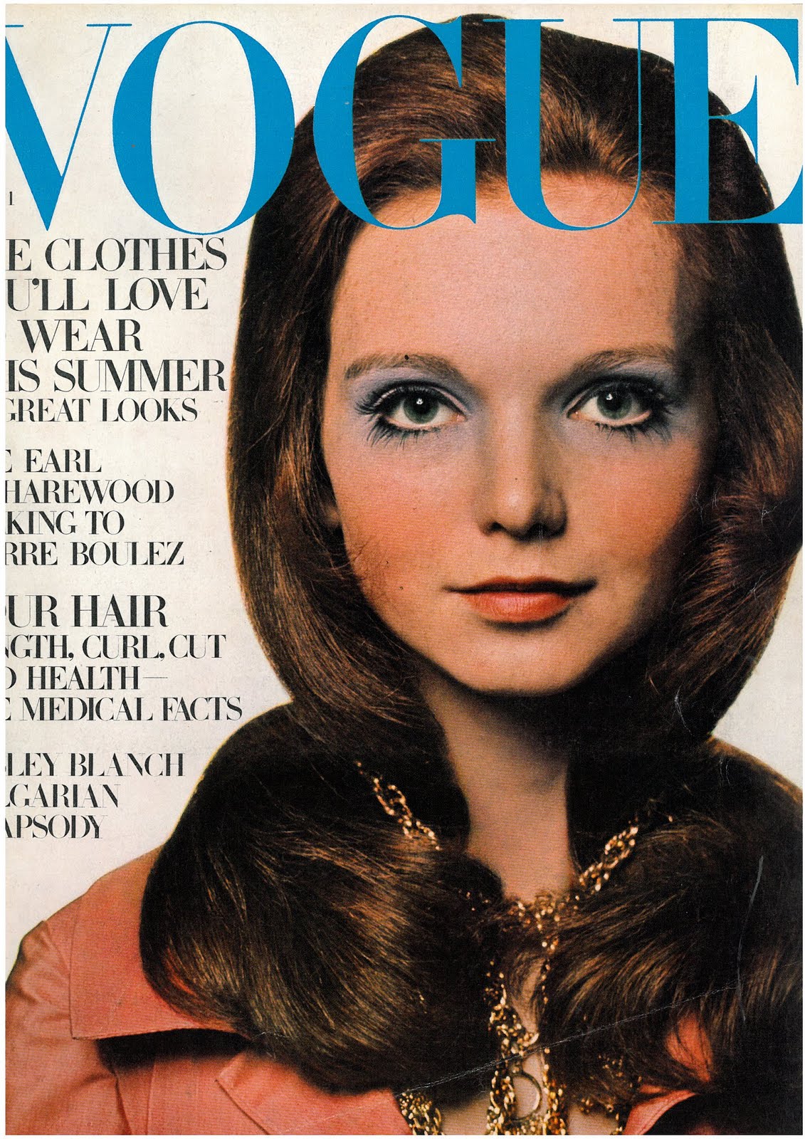 British Vogue Cover April 1969