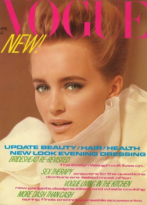 British Vogue Cover April 1981