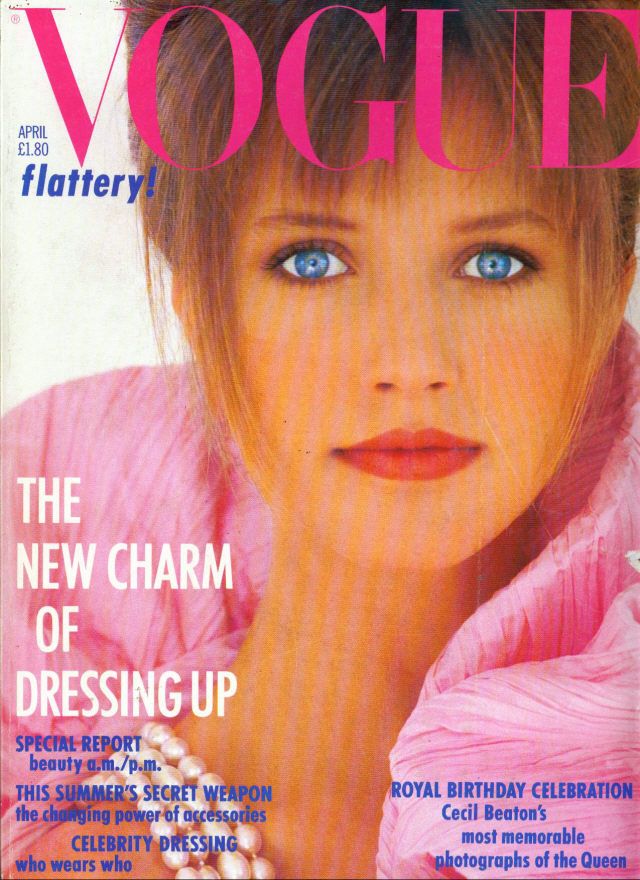 British Vogue Cover April 1986