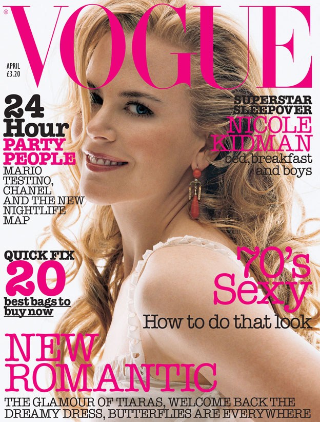 British Vogue Cover April 2002