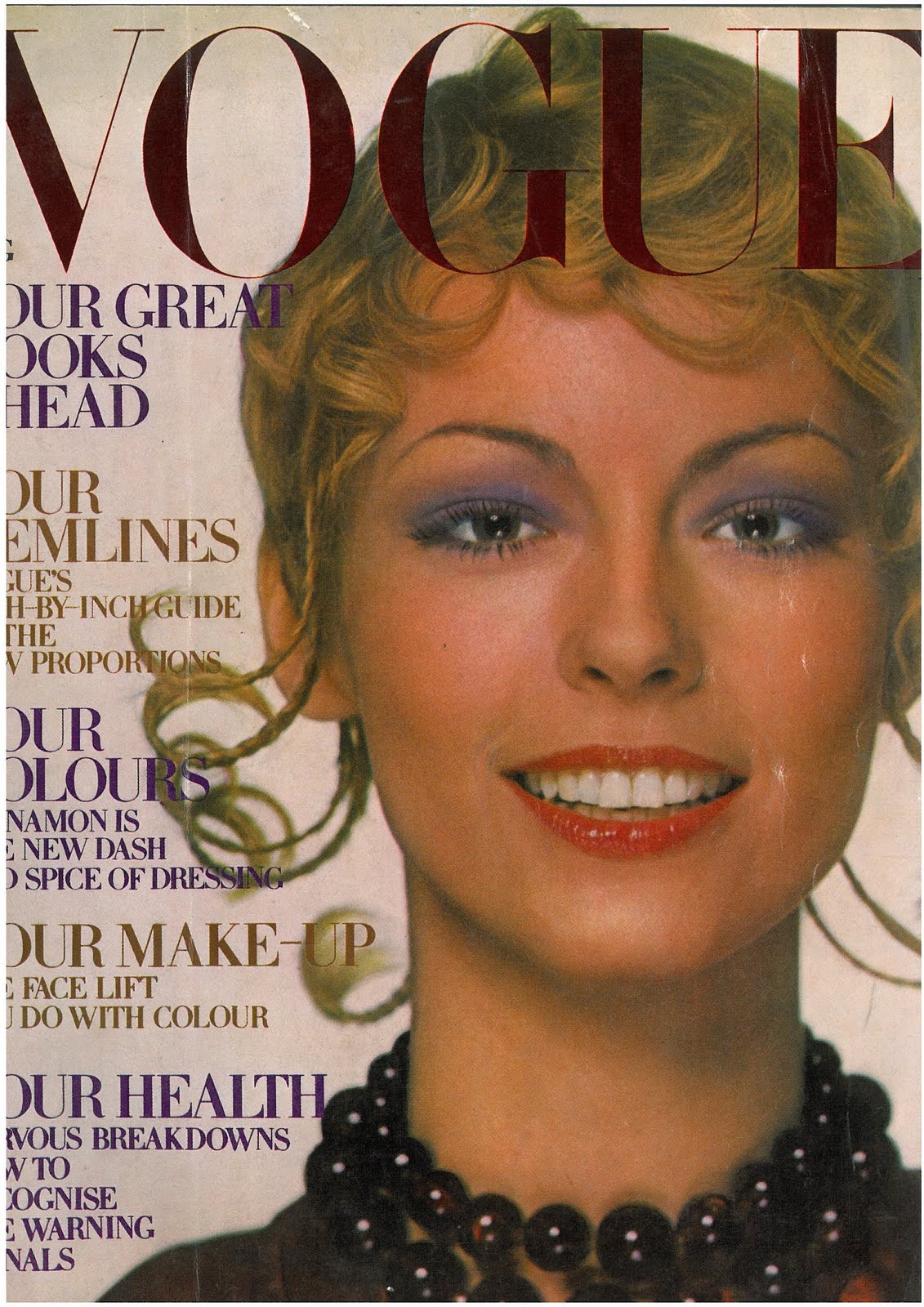 British Vogue Cover August 1970