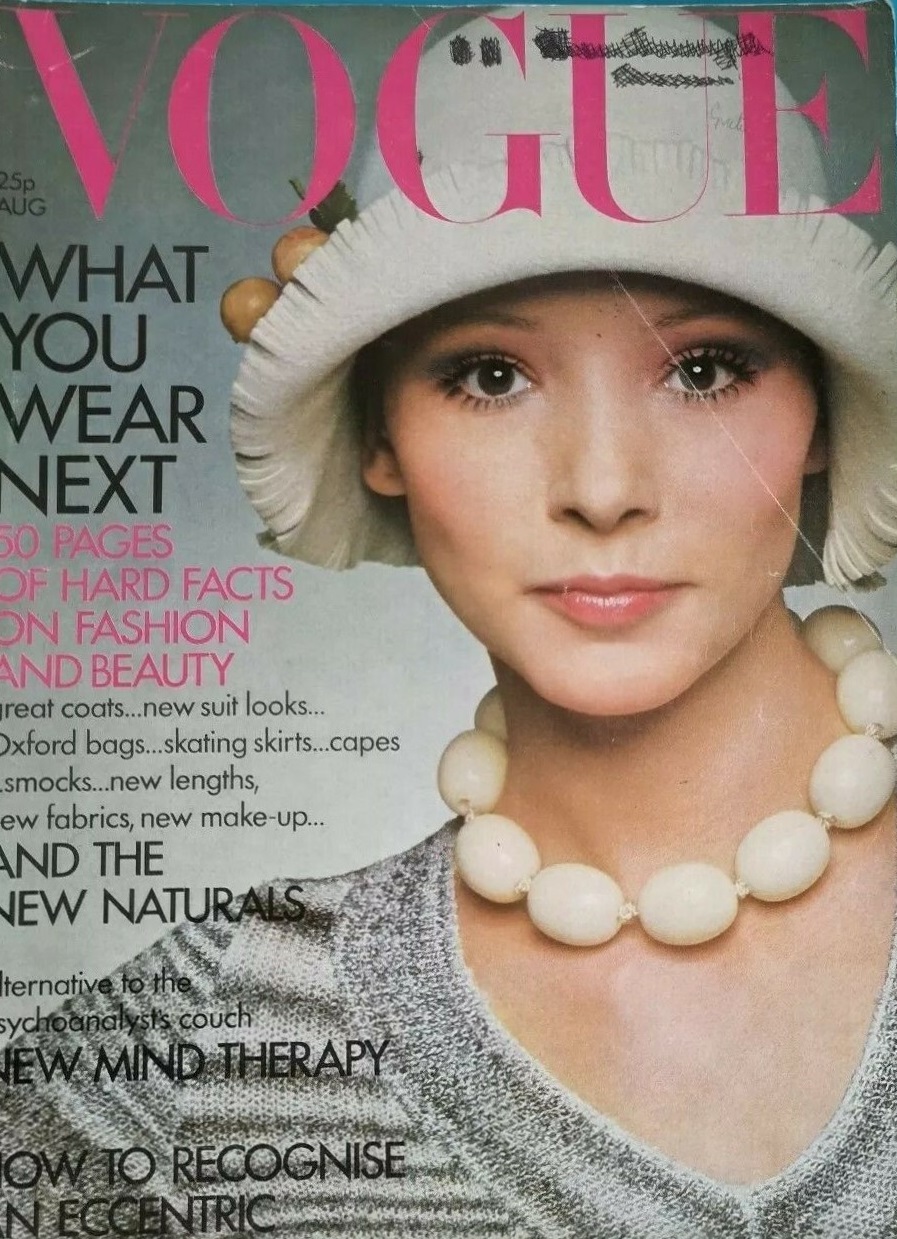 British Vogue Cover August 1971