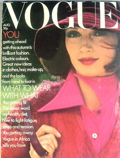 British Vogue Cover August 1972