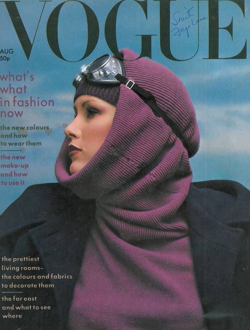 British Vogue Cover August 1975