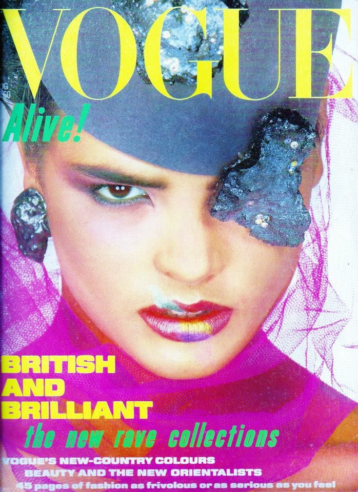 British Vogue Cover August 1984