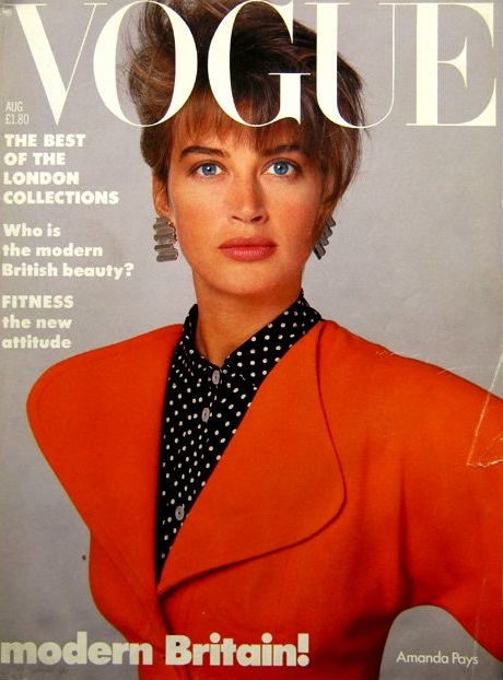 British Vogue Cover August 1986