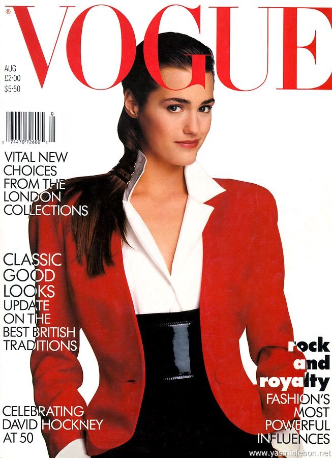 British Vogue Cover August 1987