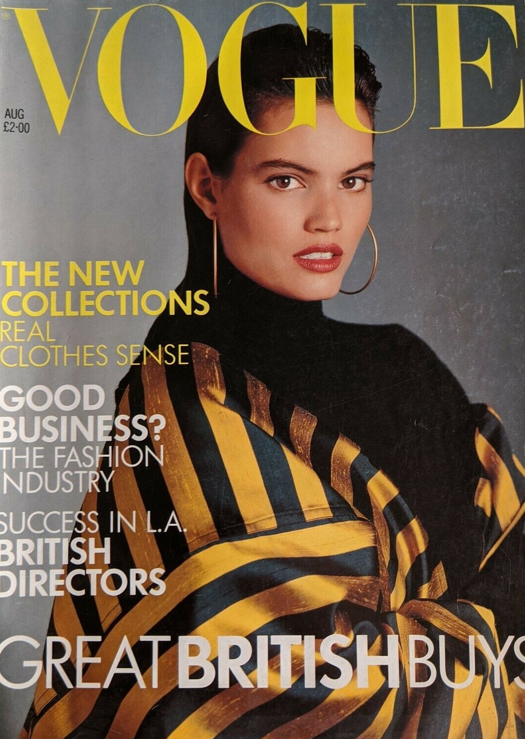 British Vogue Cover August 1988