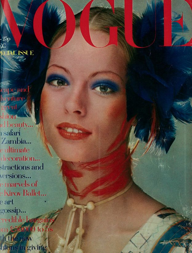 British Vogue Cover December 1970