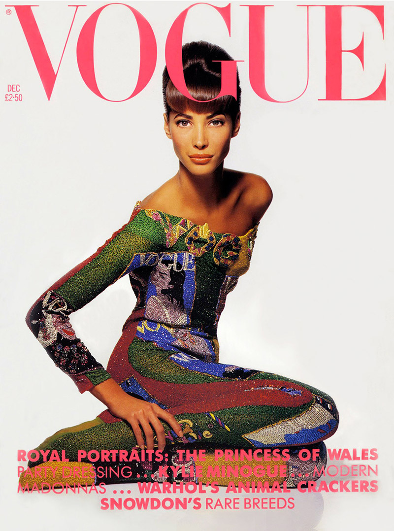 British Vogue Cover December 1990