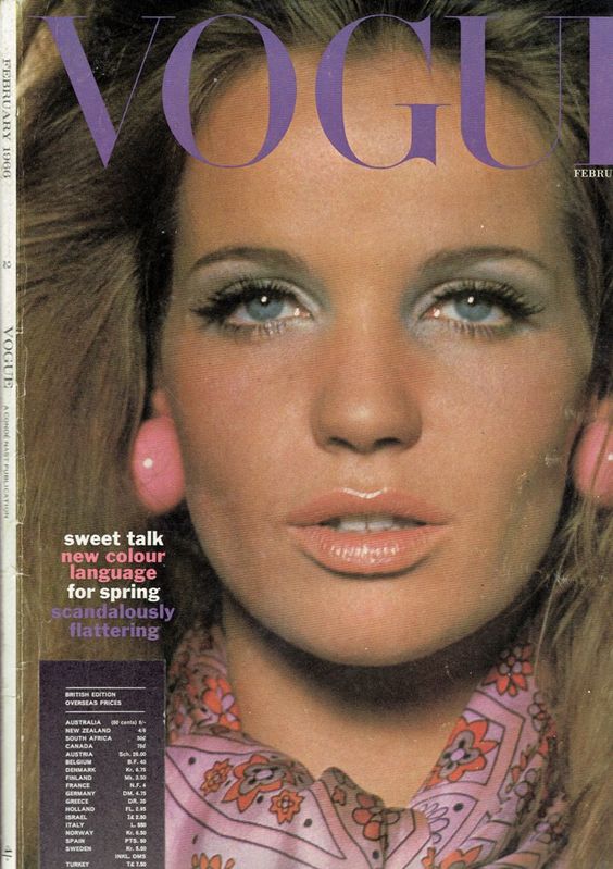 British Vogue Cover February 1966