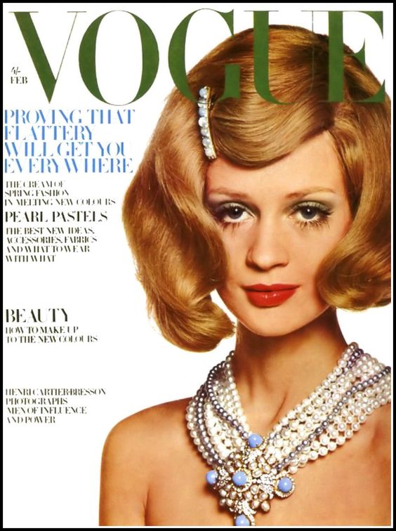 British Vogue Cover February 1968