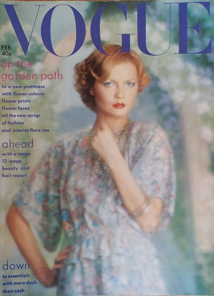 British Vogue Cover February 1975