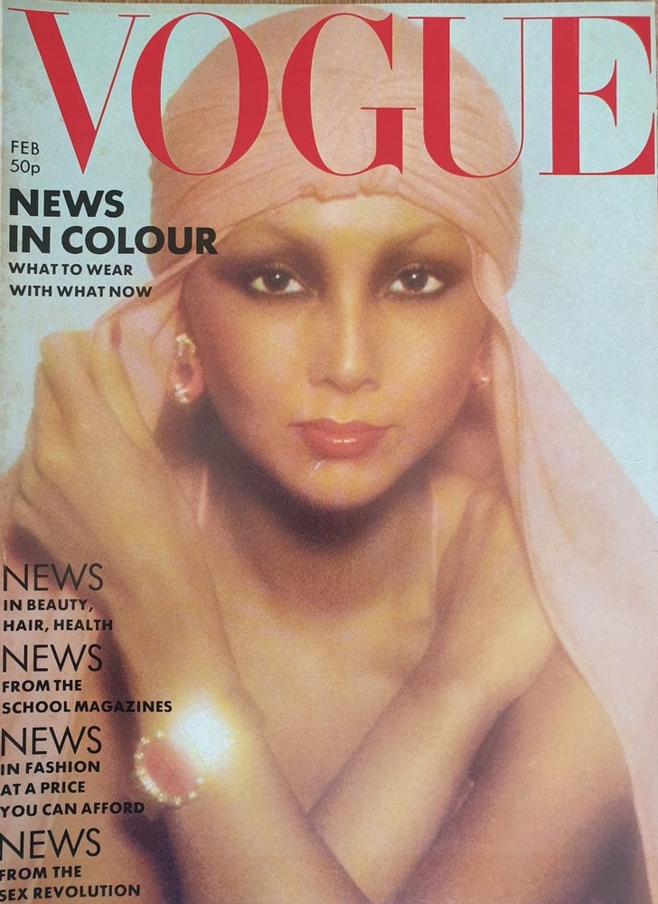 British Vogue Cover February 1976