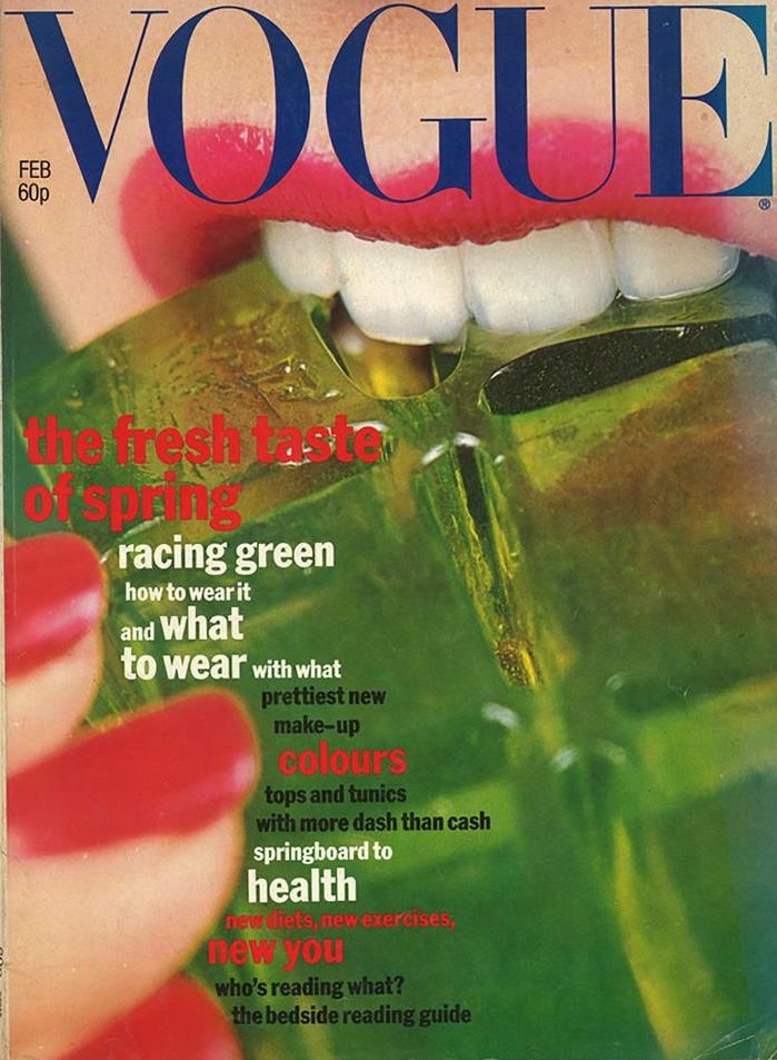 British Vogue Cover February 1977