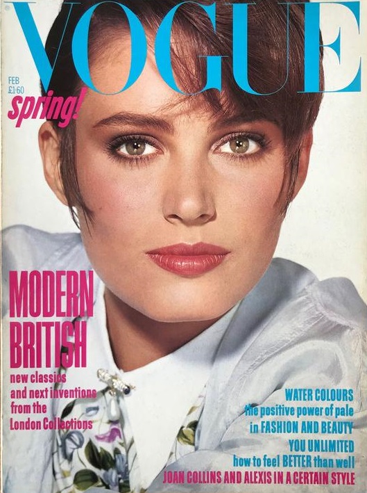 British Vogue Cover February 1985