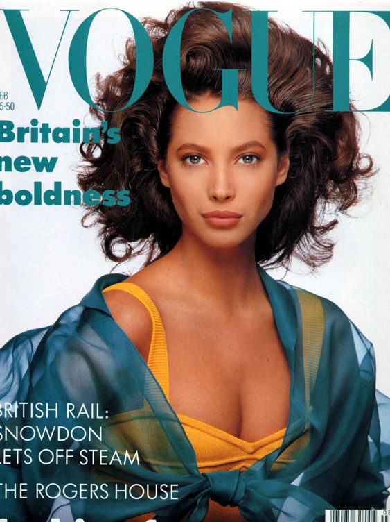 British Vogue Cover February 1988