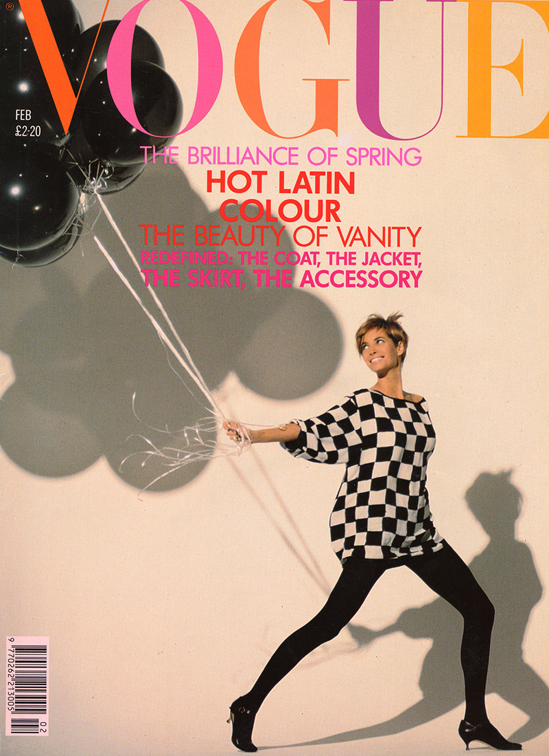 British Vogue Cover February 1990