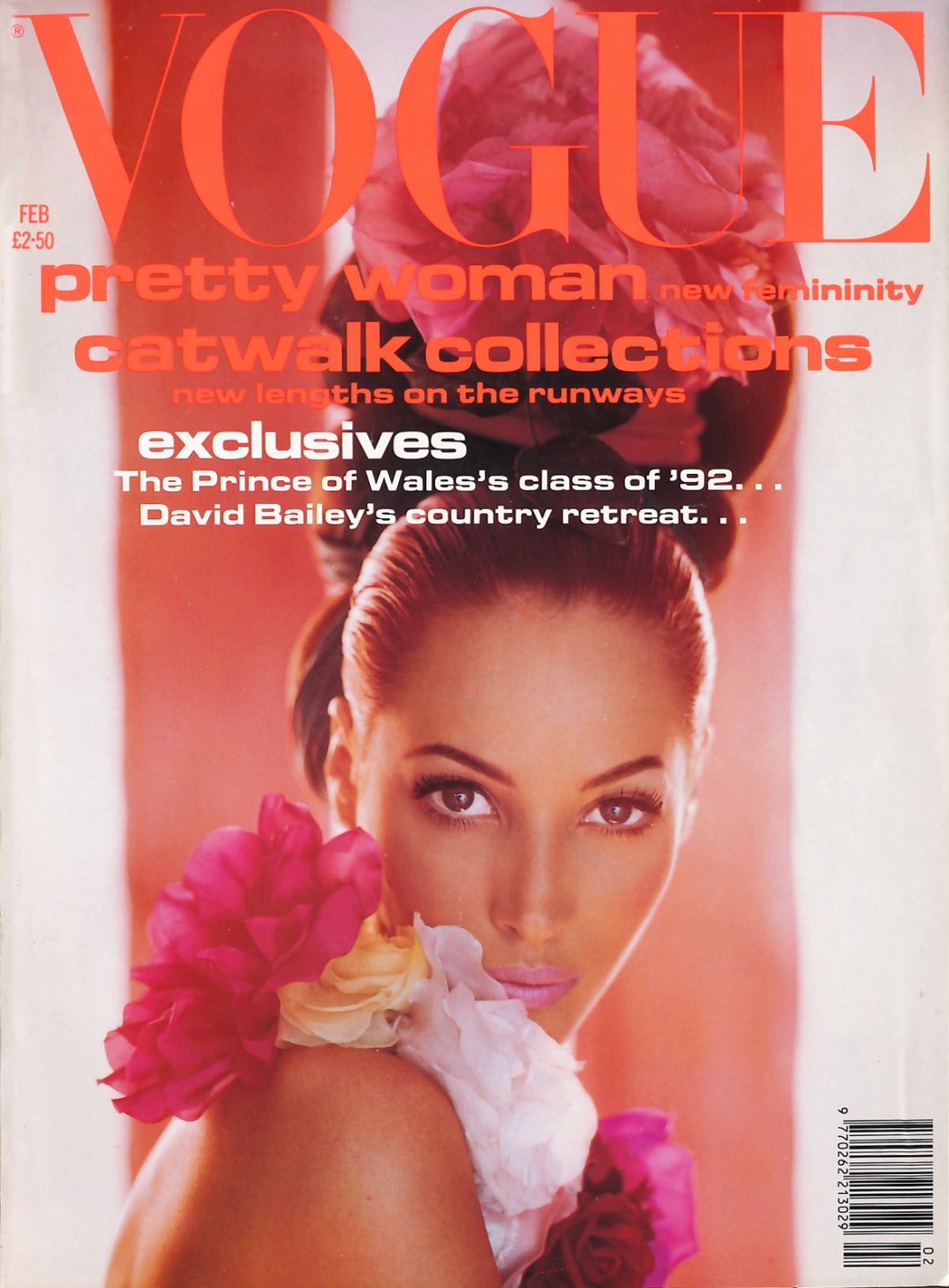 British Vogue Cover February 1992