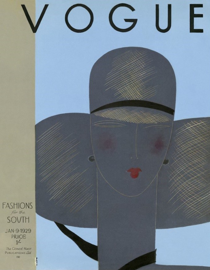 British Vogue Cover January 1929