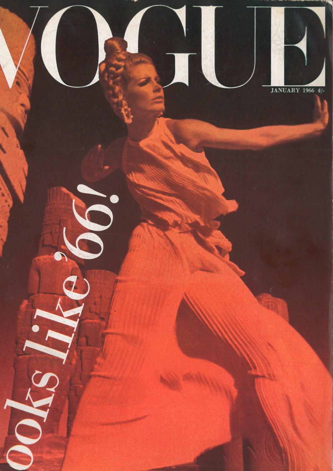 British Vogue Cover January 1966