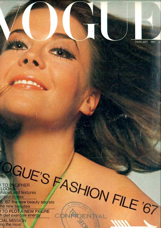 British Vogue Cover January 1967