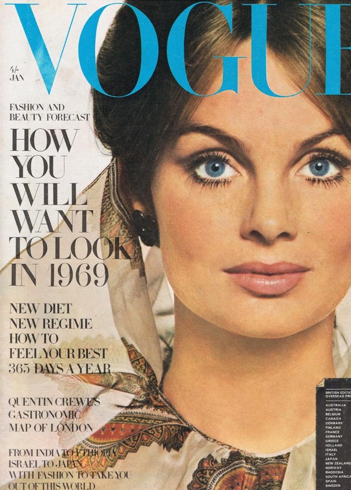 British Vogue Cover January 1969