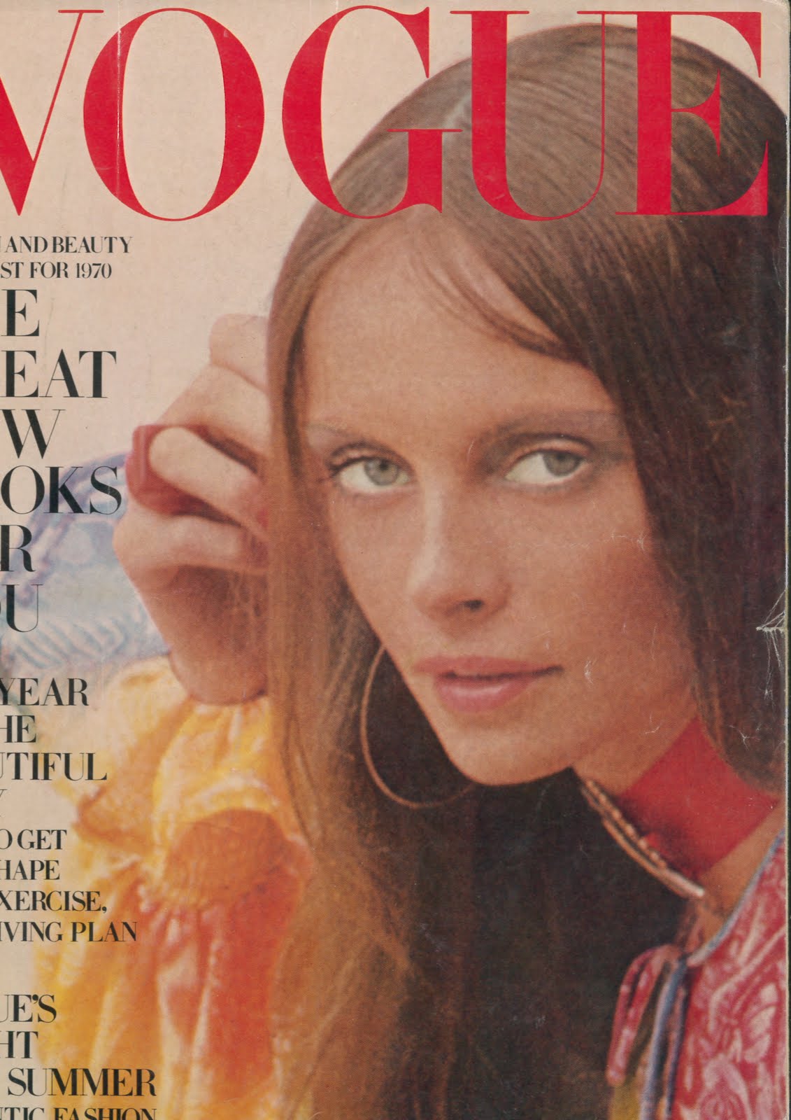 British Vogue Cover January 1970